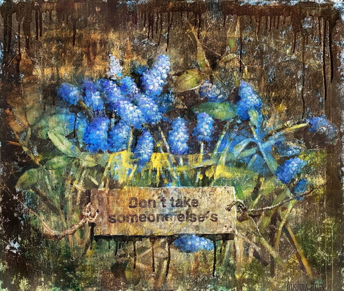 Don’t Take What Isn’t Yours by Helen Illichova, Painting for Sale on Singulart