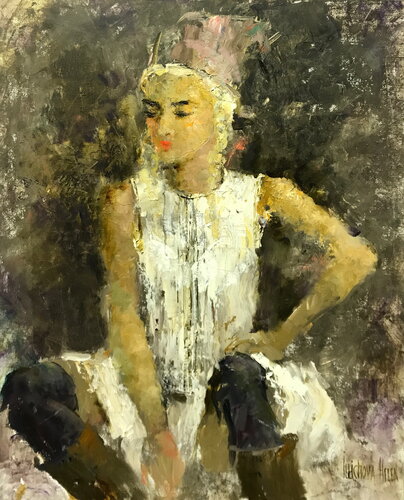 Tyrolean Fairy Tales..3 van Helen Illichova, Schilderij te koop op Singulart