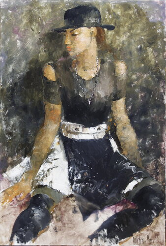 Black-and-White Territory par Helen Illichova, Peinture en vente sur Singulart