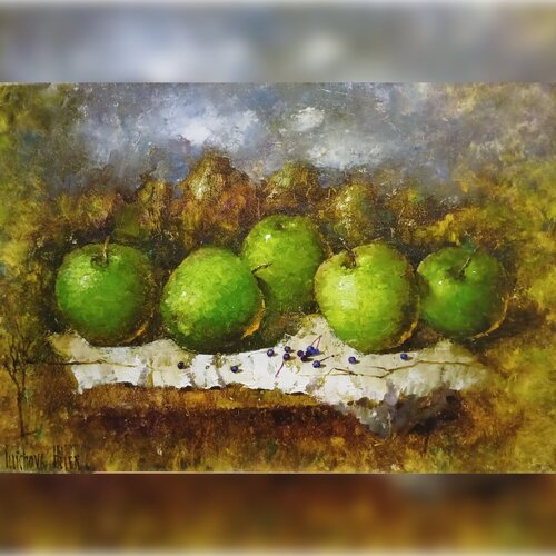 Apple Feast Day by Helen Illichova, Painting for Sale on Singulart