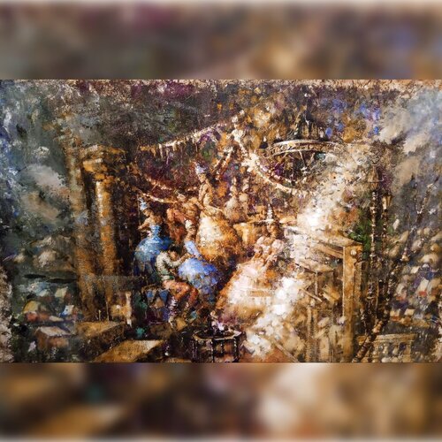 Winter Celebration de Helen Illichova, Pintura a la venta en Singulart