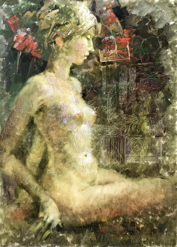 Lilac Rain van Helen Illichova, Schilderij te koop op Singulart
