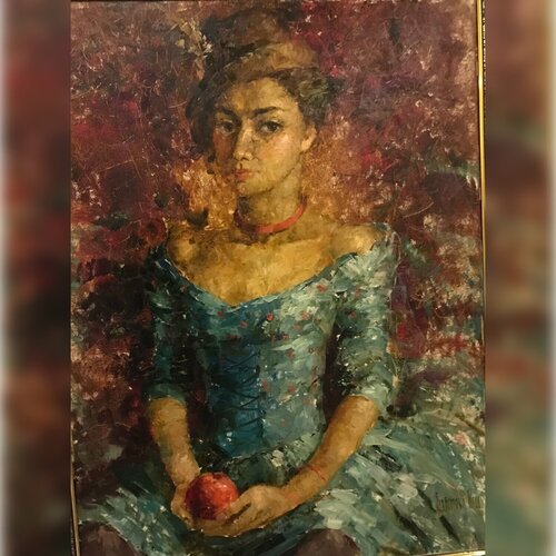 Green Amazon di Helen Illichova, Pittura in vendita su Singulart