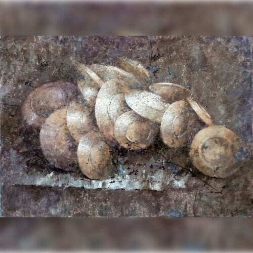 Dance of Plates by Helen Illichova, Painting for Sale on Singulart