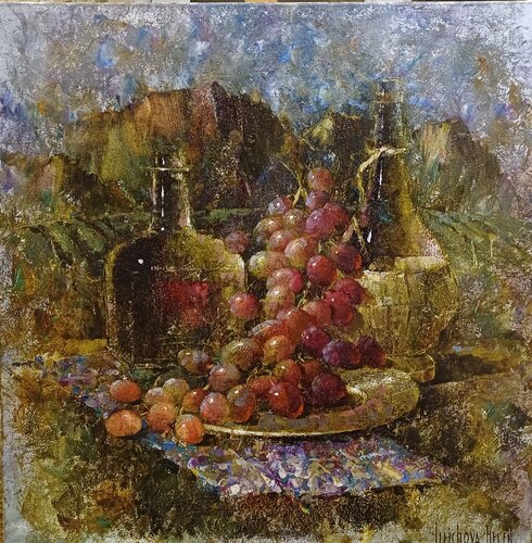 Mountain Grapes van Helen Illichova, Schilderij te koop op Singulart