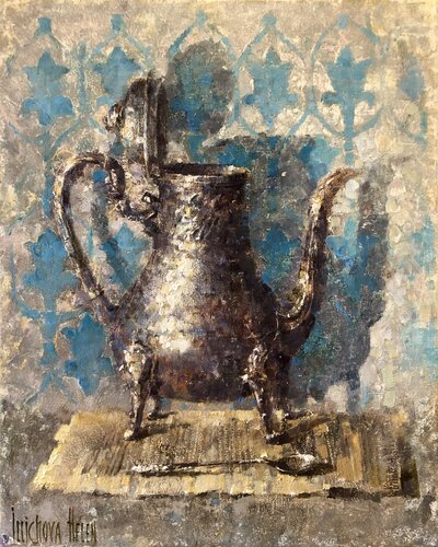 Lady’s Coffee Pot van Helen Illichova, Schilderij te koop op Singulart