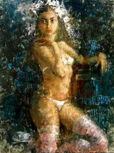 Coffee with Milk van Helen Illichova, Schilderij te koop op Singulart