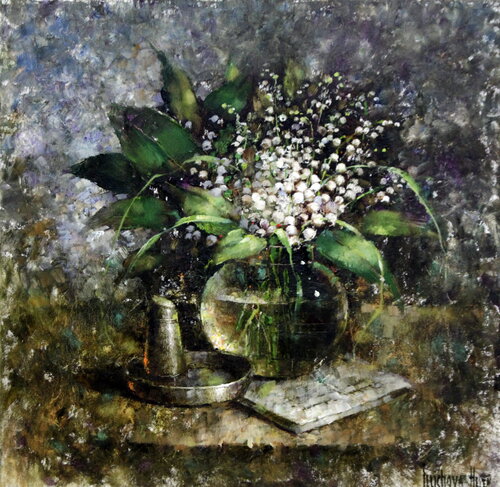 Forest Lily of the Valley von Helen Illichova, Malerei kaufen auf Singulart