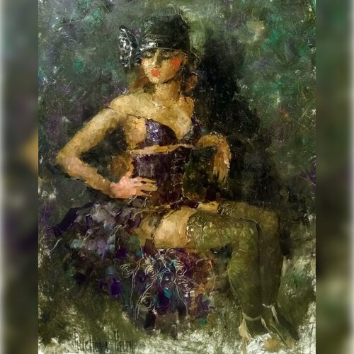 Lilac Corset van Helen Illichova, Schilderij te koop op Singulart