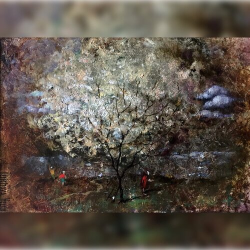 Conversation with the Tree de Helen Illichova, Pintura a la venta en Singulart
