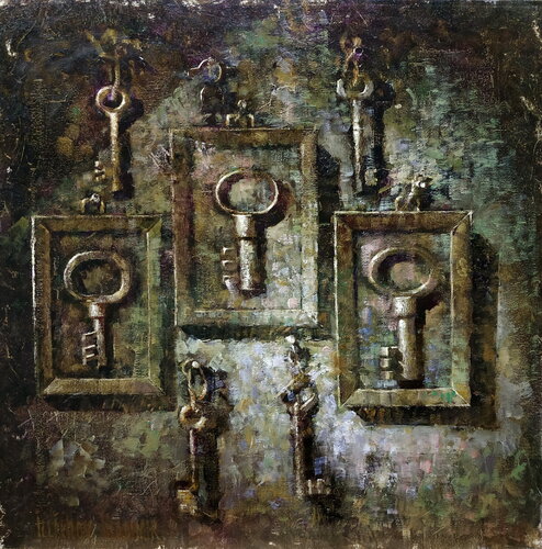 Eight Keys by Helen Illichova, Painting for Sale on Singulart