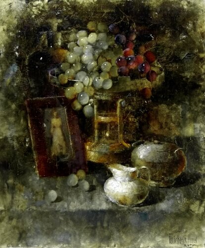 The Spirit of Winemaking di Helen Illichova, Pittura in vendita su Singulart