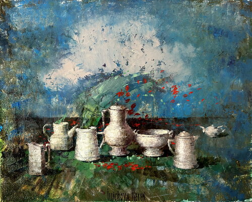 Evening Round Dance par Helen Illichova, Peinture en vente sur Singulart
