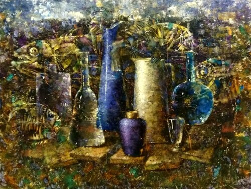 Deep Blue Waters of the Ocean van Helen Illichova, Schilderij te koop op Singulart