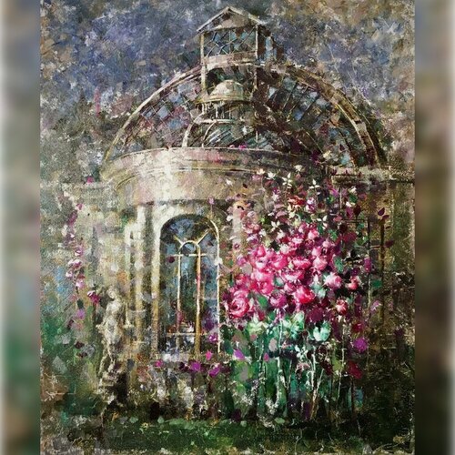 Pink Wall par Helen Illichova, Peinture en vente sur Singulart