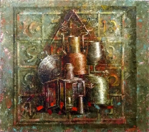 Kabbalistic Signs par Helen Illichova, Peinture en vente sur Singulart