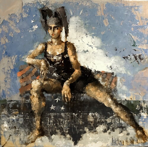 Beach Bunny van Helen Illichova, Schilderij te koop op Singulart