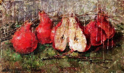 Red pears von Helen Illichova, Malerei kaufen auf Singulart