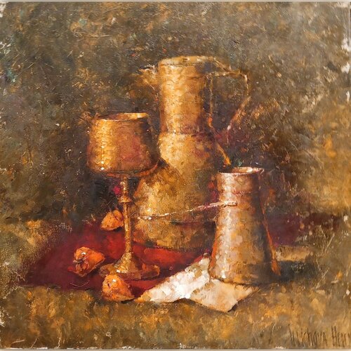Golden Territory by Helen Illichova, Painting for Sale on Singulart