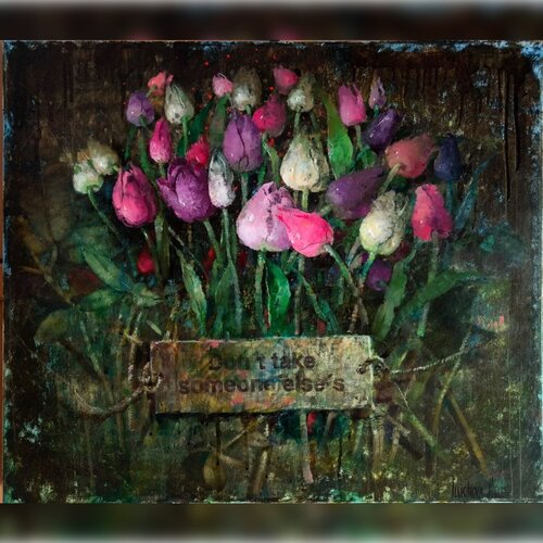 Don’t Take Someone Else’s de Helen Illichova, Pintura a la venta en Singulart