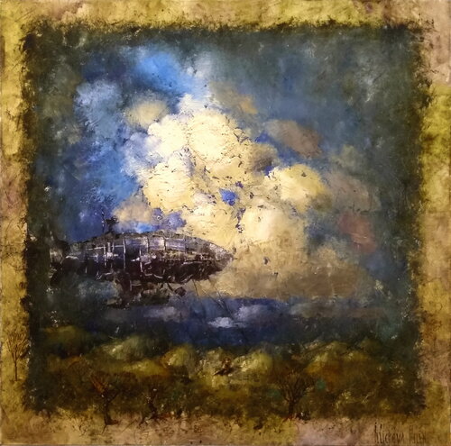 Sailing Above the Clouds by Helen Illichova, Painting for Sale on Singulart