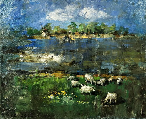 First Grass by Helen Illichova, Painting for Sale on Singulart