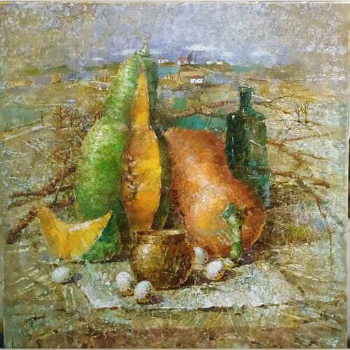 Among the Mown Hay par Helen Illichova, Peinture en vente sur Singulart