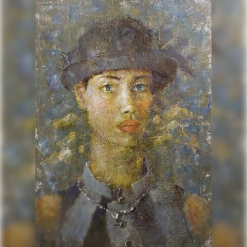 Getting Rid of Paint at Sixty-Two by Helen Illichova, Painting for Sale on Singulart