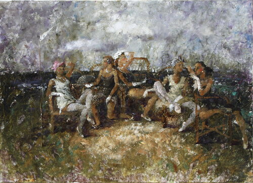 The White Glove Club by Helen Illichova, Painting for Sale on Singulart