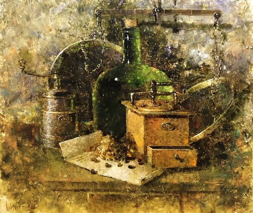 Coffee XXI by Helen Illichova, Painting for Sale on Singulart