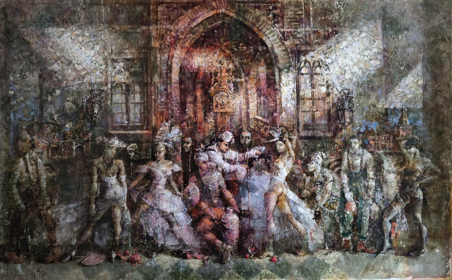 The Triumph of Lagerfeld Helen Illichova Originalgemälde zu verkaufen