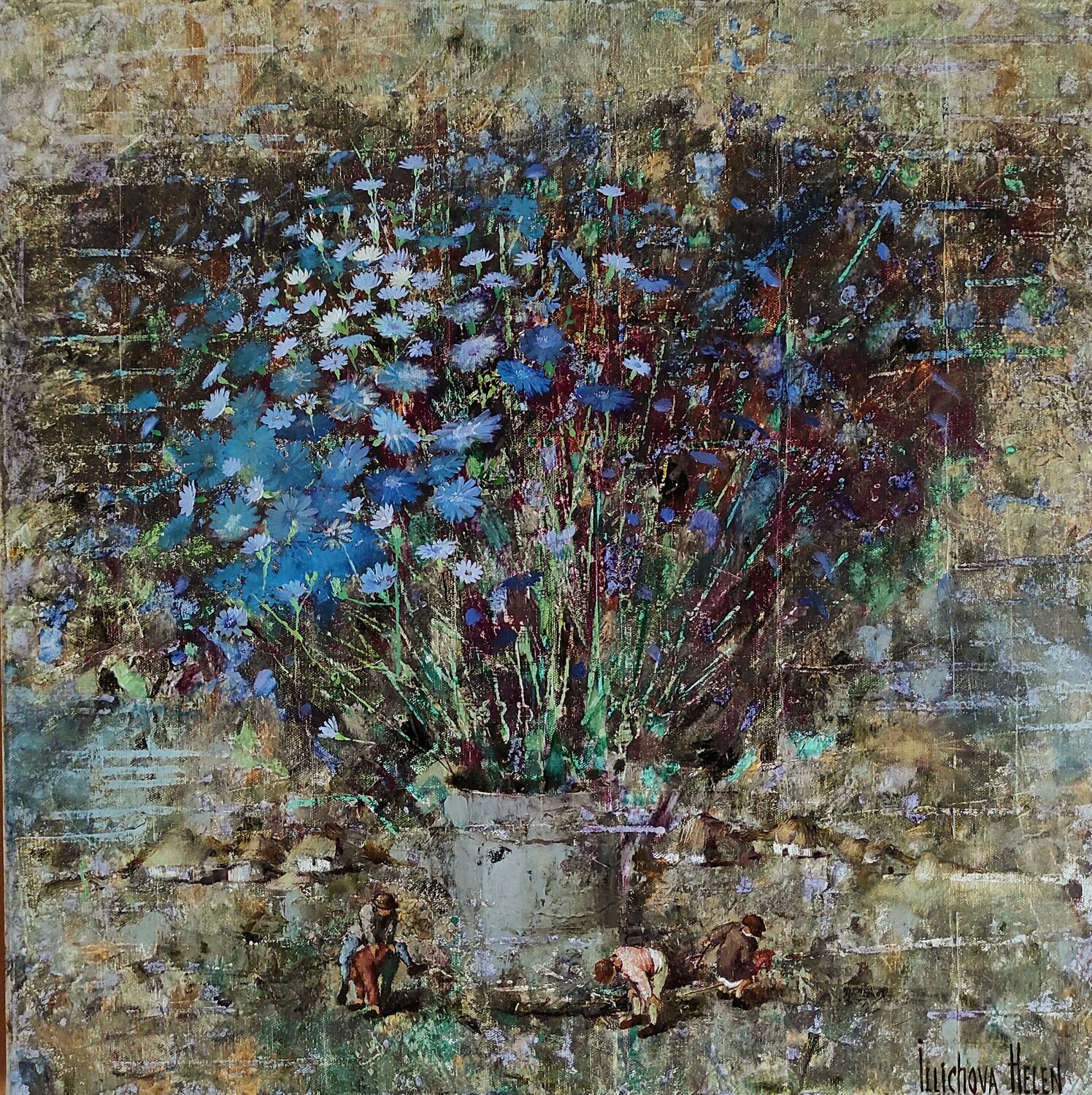 Sky in Blue Stars Helen Illichova