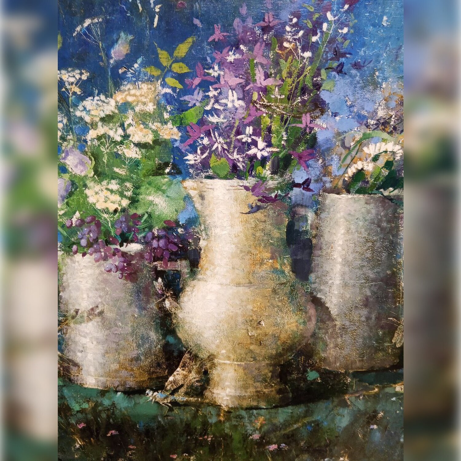 Evening Fragrance of Summer Helen Illichova Originalgemälde zu verkaufen