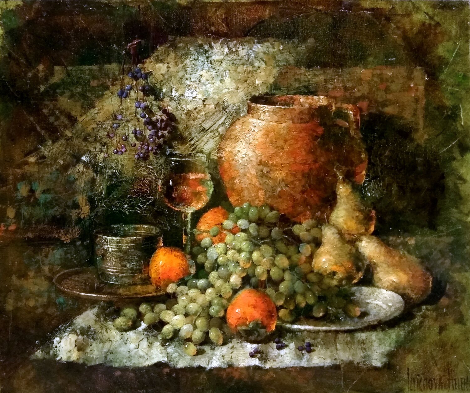 Signs of Autumn Helen Illichova Dipinto originale in vendita
