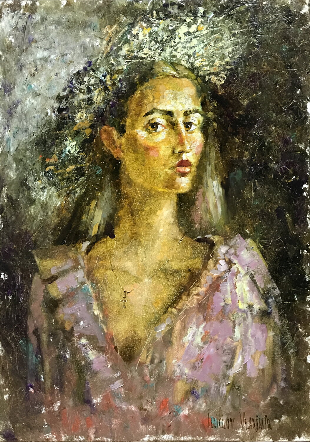 The Crown of the Steppe Wind Helen Illichova Originalgemälde zu verkaufen