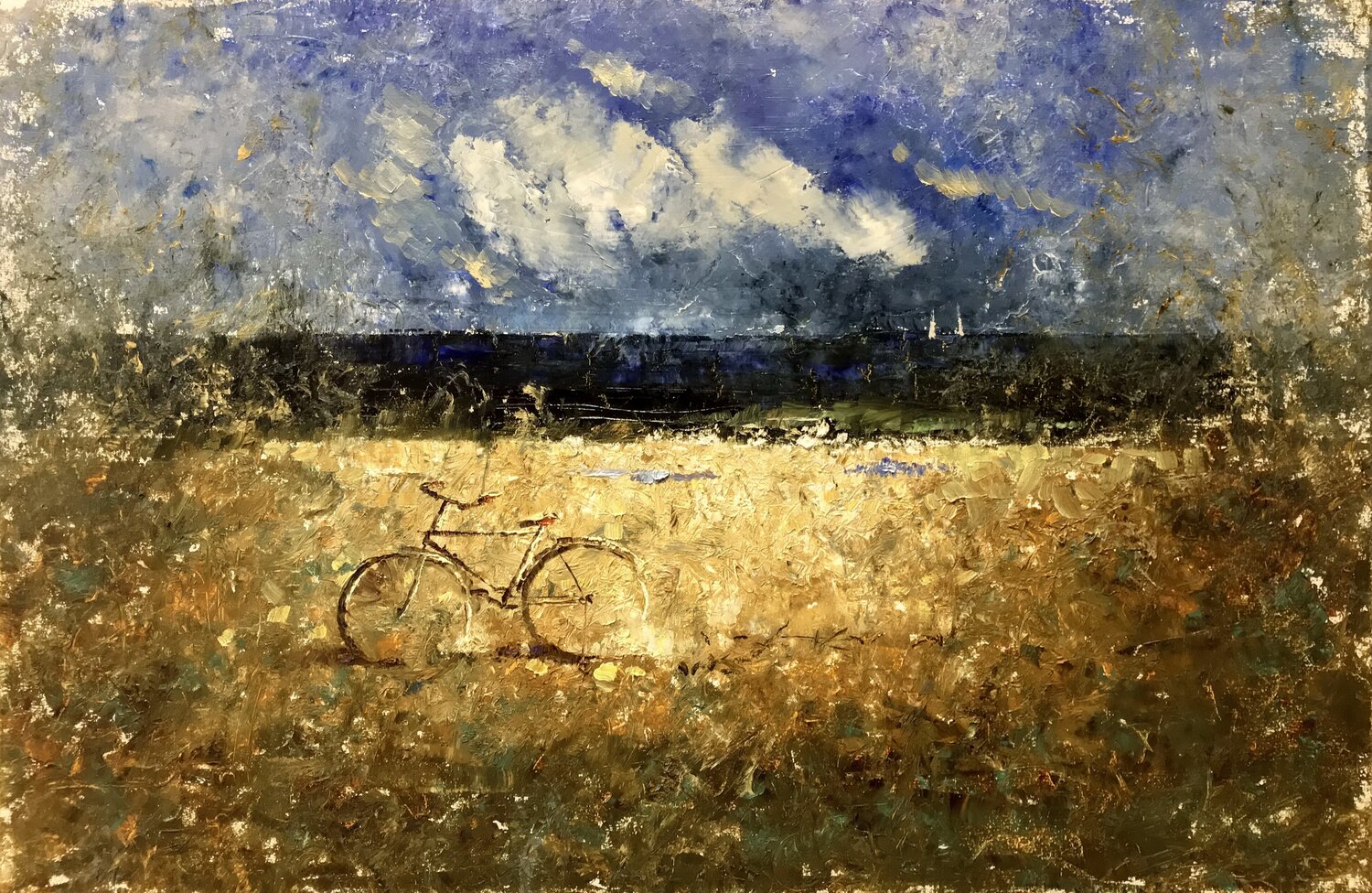 All Roads Lead to the Sea Helen Illichova Dipinto originale in vendita
