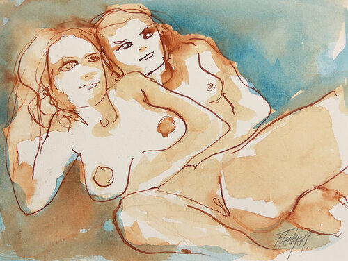 I wish we would have met years ago van Stewart Fletcher, Werk op papier te koop op Singulart