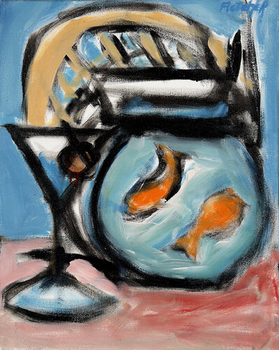 Martini Glass with Foo-Foo and the Shnew van Stewart Fletcher, Schilderij te koop op Singulart