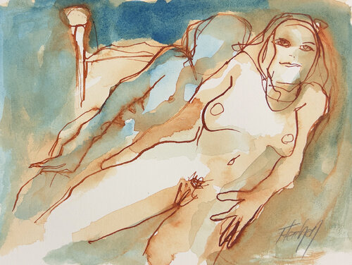 I don't want you to die first, I couldn't stand being without you van Stewart Fletcher, Werk op papier te koop op Singulart