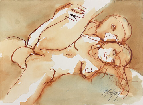 Every night we are together is a gift van Stewart Fletcher, Werk op papier te koop op Singulart