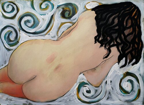 Annie Dreaming in Red Stockings di Stewart Fletcher, Opera su carta in vendita su Singulart