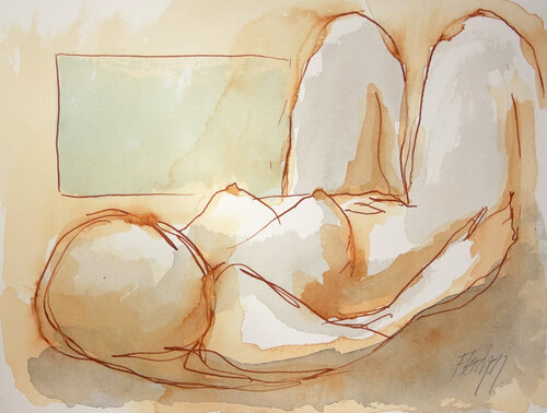 I miss you touching me by Stewart Fletcher, Work on Paper for Sale on Singulart
