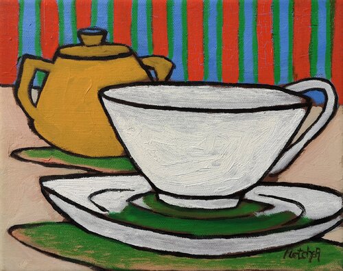 Teacup and Sugar Bowl von Stewart Fletcher, Malerei kaufen auf Singulart