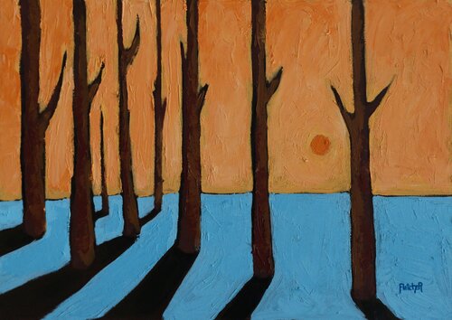 Nocturnal Timberline di Stewart Fletcher, Pittura in vendita su Singulart