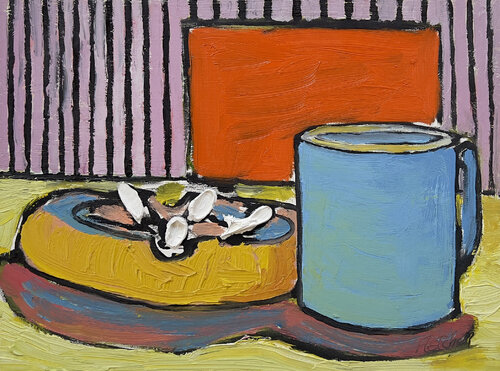 Coffee with Frank de Stewart Fletcher, Pintura a la venta en Singulart