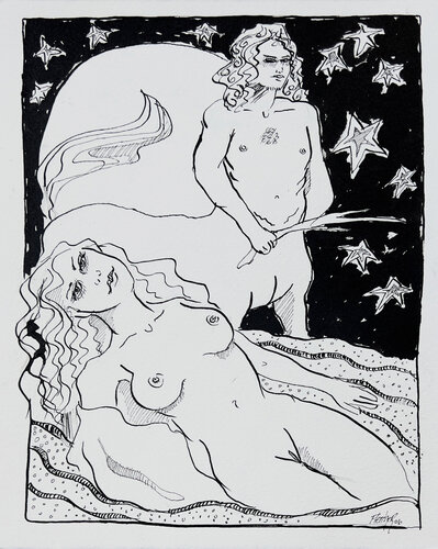 Nessus Watching Deianira von Stewart Fletcher, Zeichnungen kaufen auf Singulart