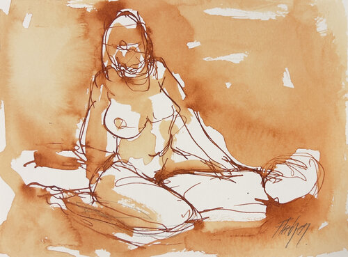 When we become one when we make love by Stewart Fletcher, Work on Paper for Sale on Singulart