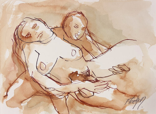 There is just the two of us di Stewart Fletcher, Opera su carta in vendita su Singulart