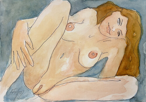 I'm head over heels von Stewart Fletcher, Werk auf Papier kaufen auf Singulart