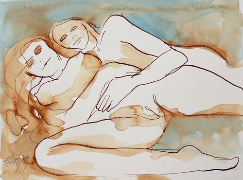 We are our forever persons van Stewart Fletcher, Werk op papier te koop op Singulart